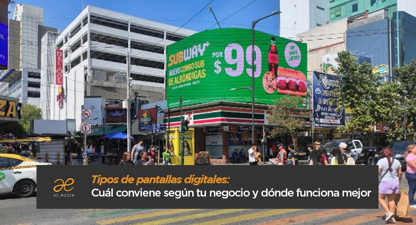 Tipos de pantallas digitales: Cuál conviene según tu negocio y dónde funciona mejor