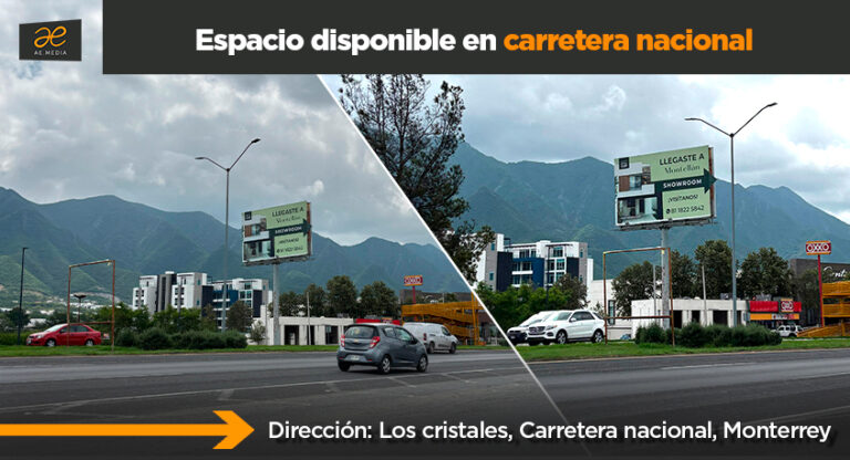 Promociona tu marca en uno de los puntos más estratégicos de la Carretera Nacional
