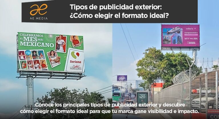 Tipos de publicidad exterior: ¿Cómo elegir el formato ideal?