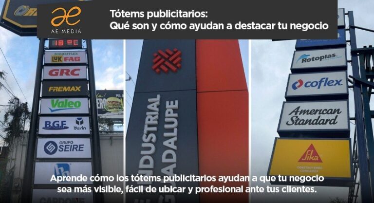 Tótems publicitarios: Qué son y cómo ayudan a destacar tu negocio