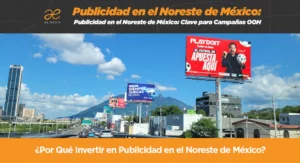 Cartelera espectacular y megapantalla DOOH de publicidad en el noreste de México en avenida principal de Monterrey